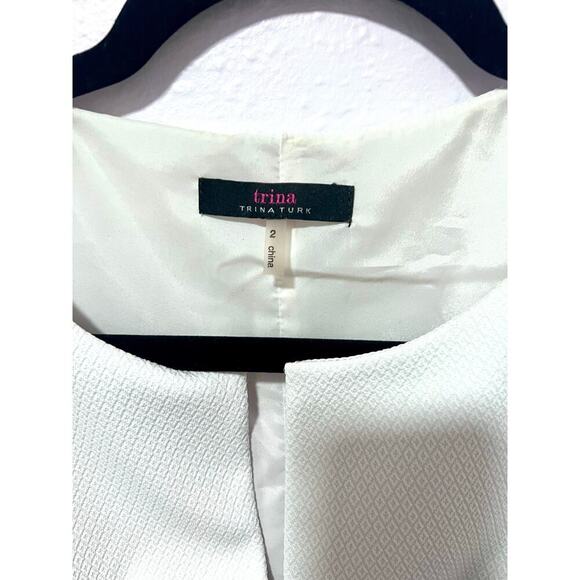 Trina Turk color block a line dress 2 - Picture 3 of 5